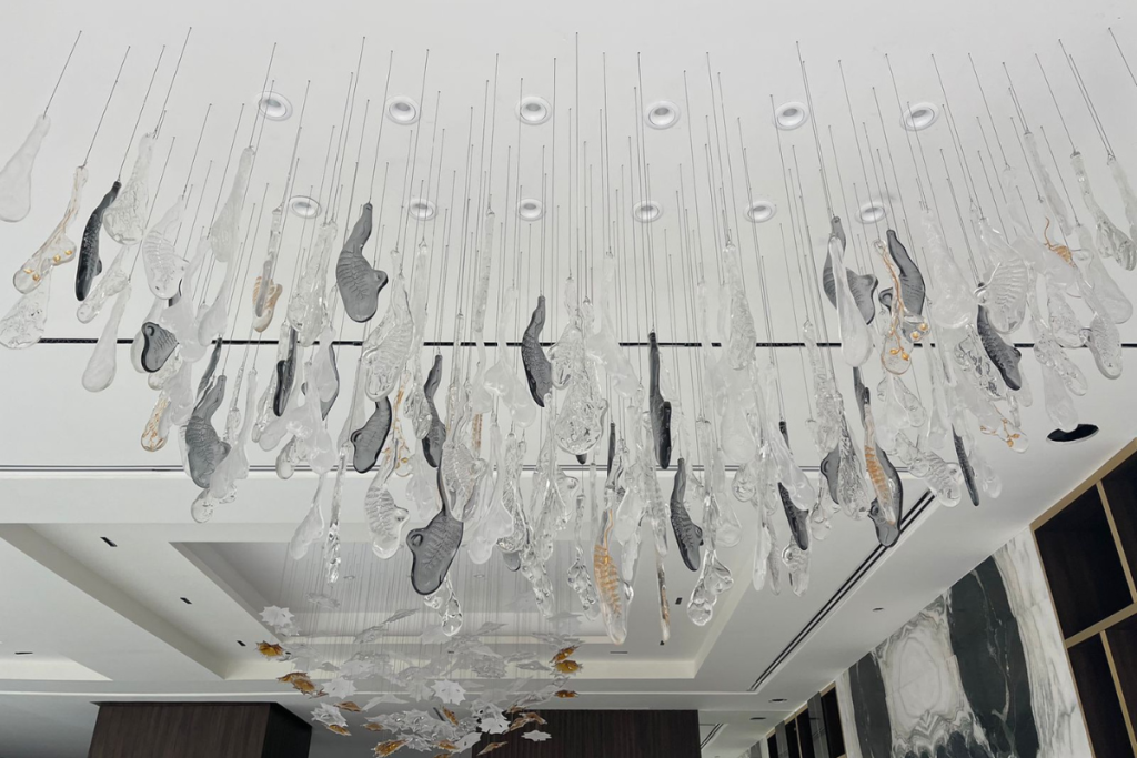 hotel ceiling light design in Dubai
